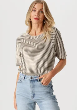 beige by-bar t-shirt neva small stripe top