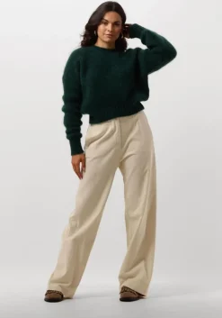 beige by-bar wijde broek odin cord pant