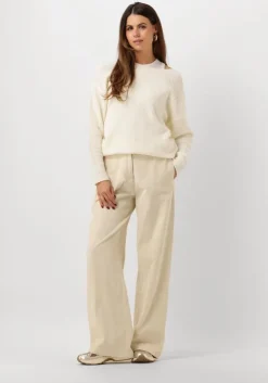 beige by-bar wijde broek odin cord pant