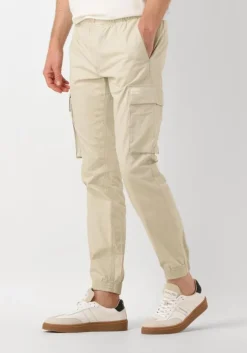 beige calvin klein cargobroeken skinny cargo