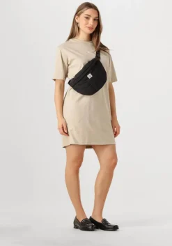 beige calvin klein mini jurk placed inst tee dress
