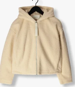 beige calvin klein teddy jas sherpa jacket