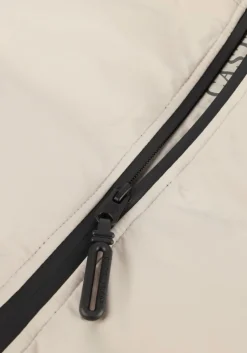 beige cast iron gewatteerde jas hooded jacket dewster speedguard