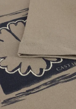 beige cast iron t-shirt regular fit single jersey ca