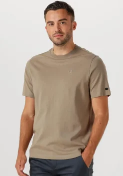 beige cast iron t-shirt regular fit interlock