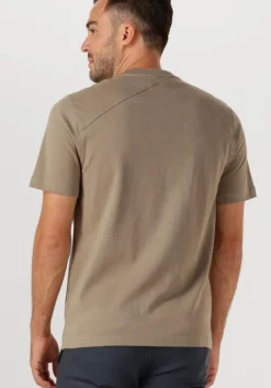 beige cast iron t-shirt regular fit interlock