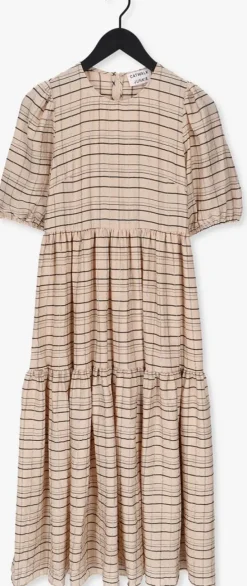 beige catwalk junkie maxi jurk dr glow