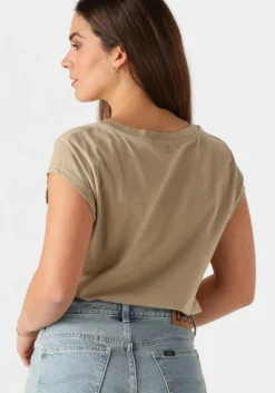 beige cc heart t-shirt basic t-shirt