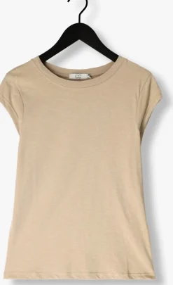 beige cc heart t-shirt basic t-shirt
