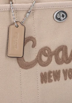 beige coach handtas cargo tote small