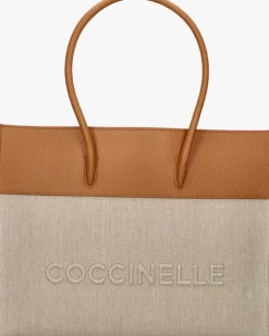 beige coccinelle handtas myrtha