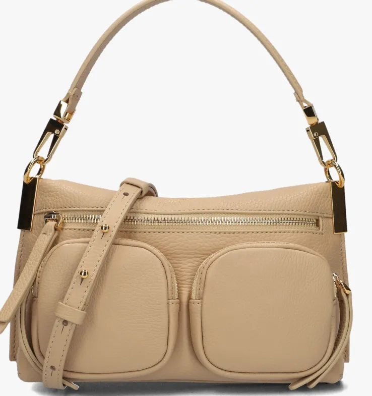 beige coccinelle schoudertas hyle