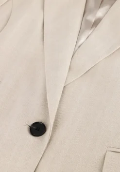 beige co'couture blazer lisacc linen wing vest