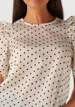 beige co'couture blouses dilan dot blouse