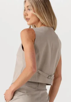 beige co'couture gilet vidacc wrap vest