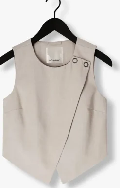 beige co'couture gilet vidacc wrap vest
