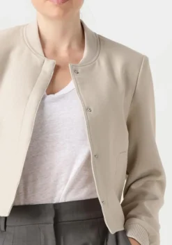 beige co'couture jack bostoncc crop jacket