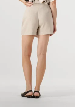 beige co'couture korte broek lisacc linen wrap skort