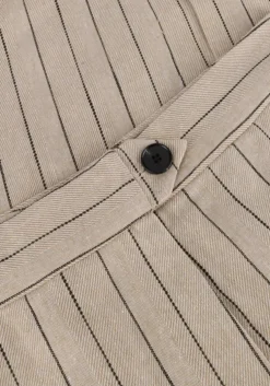 beige co'couture midirok linen pin pencil skirt