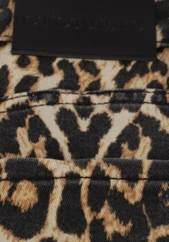 beige co'couture minirok leocc denim skort