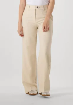 beige co'couture pantalon vola long wide pant