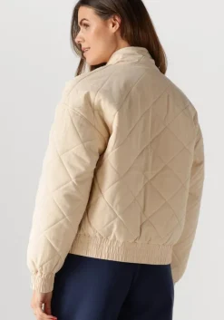 beige colourful rebel jack weidy quilted jacket