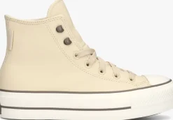beige converse hoge sneakers chuck taylor all star lift hi