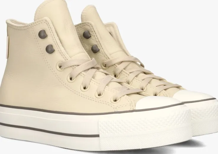 beige converse hoge sneakers chuck taylor all star lift hi