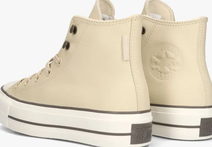 beige converse hoge sneakers chuck taylor all star lift hi