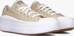 beige converse lage sneakers chuck taylor all star move low