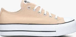 beige converse lage sneakers chuck taylor all star lift ox