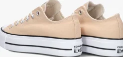 beige converse lage sneakers chuck taylor all star lift ox