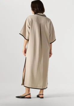 beige copenhagen muse midi jurk si shirt dress
