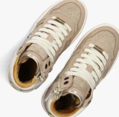 beige cruyff junior hoge sneakers campo high