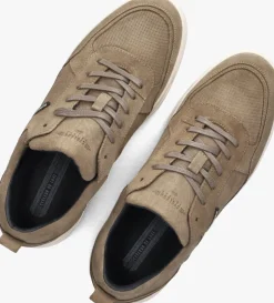 beige cycleur de luxe lage sneakers commuter