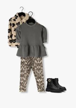 beige daily7 faux fur jas teddy flower jacket