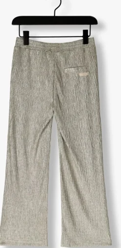 beige daily7 flared broek metallic wide pants