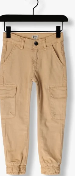 beige daily7 joggingbroek cargo twill pants