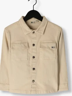 beige daily7 overhemden shirt jacket twill