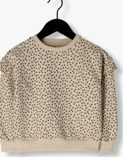beige daily7 sweater oversized sweater small flower