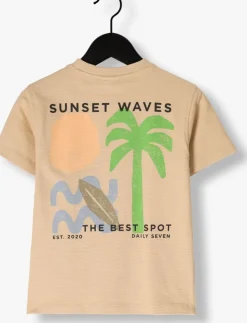 beige daily7 t-shirt t-shirt structure print