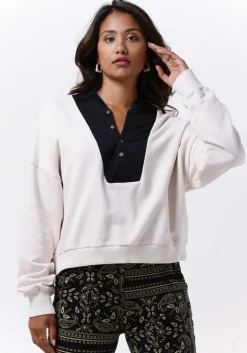 beige 10days trui buttoned bib sweater