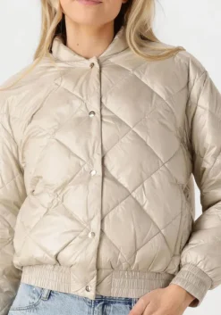 beige deblon sports gewatteerde jas scarlet