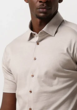 beige desoto casual overhemd desoto kent 1/2