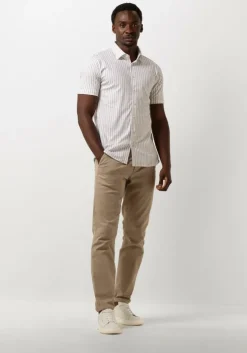 beige desoto casual overhemd desoto kent 1/2