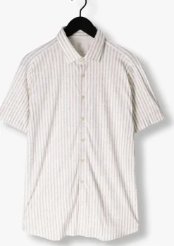 beige desoto casual overhemd desoto kent 1/2