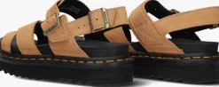beige dr martens platte sandalen voss ii