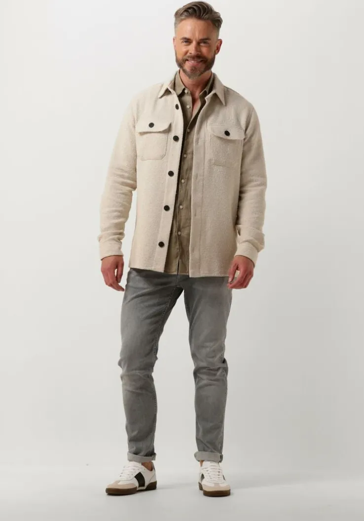 beige drykorn casual overhemd ramis 126106