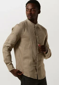 beige drykorn casual overhemd tarok