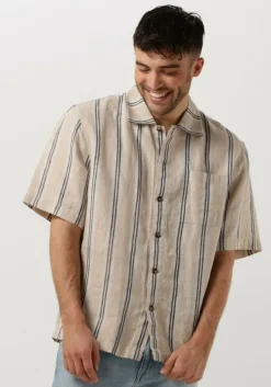 beige dstrezzed casual overhemd ds_saul shirt